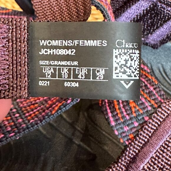 Chaco Zvolv Sandals 12 Wayway Navy Strappy Women's JCH108042 - Picture 7 of 8